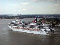 Cruise Ship leaving New Orleans